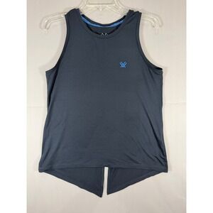 Vortex Optics Womens Tank Top Medium Black Activewear Split Back Sleeveless M